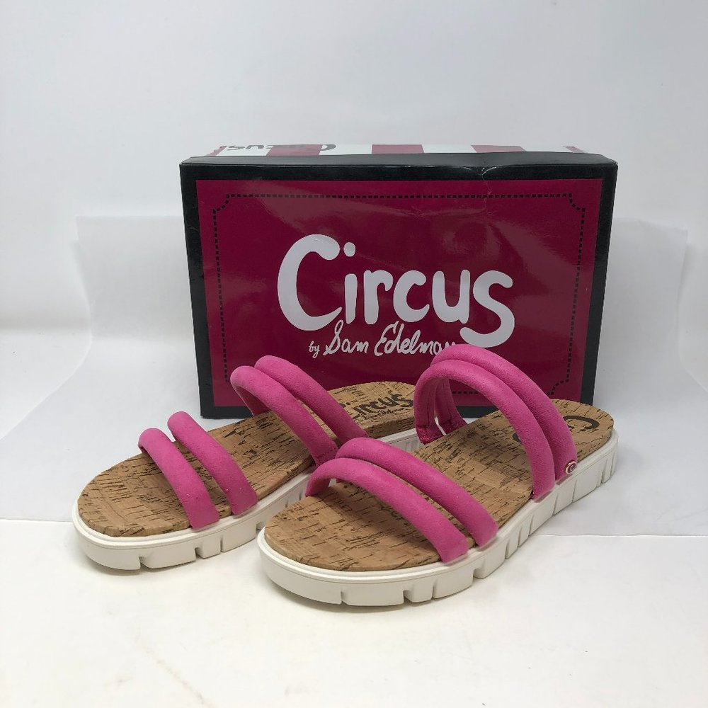 Circus by Sam Edelman Women's Narina Flat Sandal Pink NEW in BOX FAST SHIPPING!